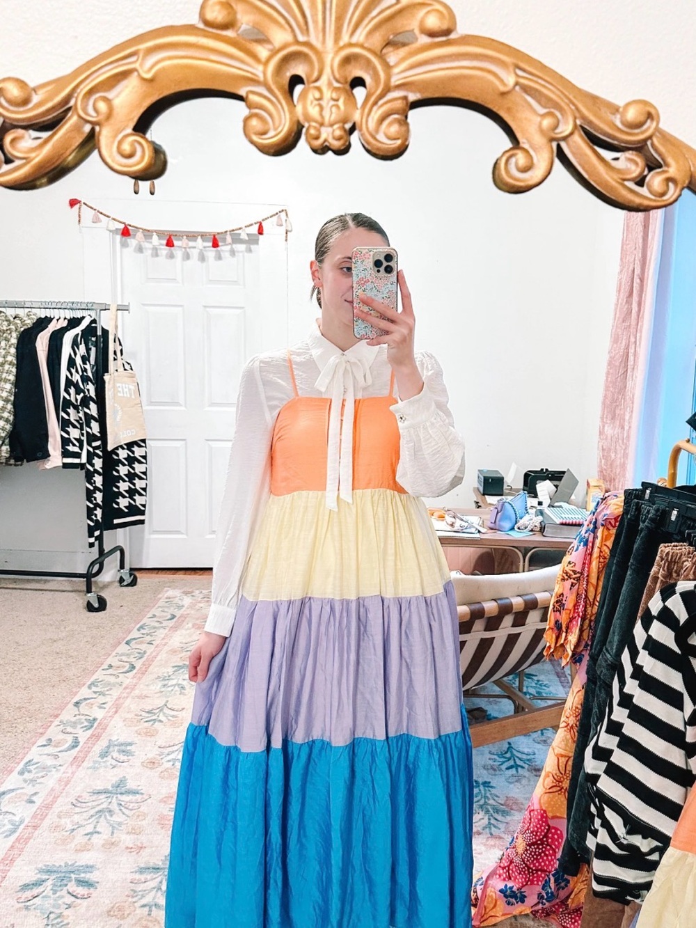 Muti Color maxi dress BRAND: Fate